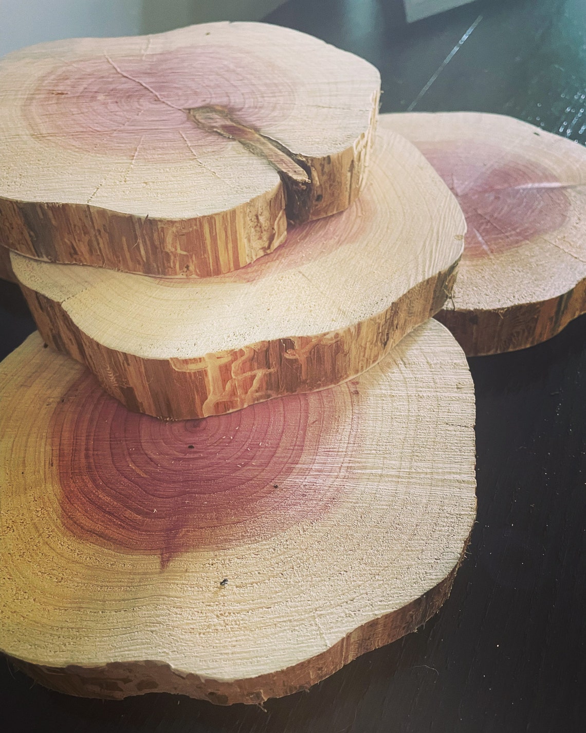 Eastern cedar rounds wood slices for centerpieces and so much Etsy