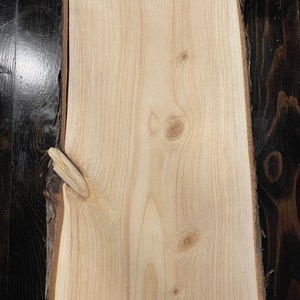 11"-12” wide live edge aromatic eastern white cedar planks boards for crafting woodworking planters etc