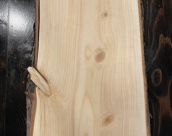 11"-12” wide live edge aromatic eastern white cedar planks boards for crafting woodworking planters etc