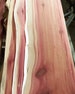 11'-12” wide live edge aromatic eastern red cedar planks boards for crafting woodworking planters etc 