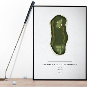 The Maiden at Royal St George's Art Print / Gift For Golfer / Golf Art / Gift for Dad / Golf Gifts For Men / Home of golf