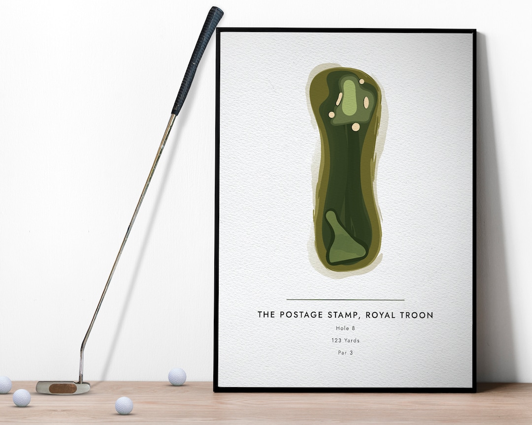 The Postage Stamp at Royal Troon Art Print Gift for Golfer Golf Art
