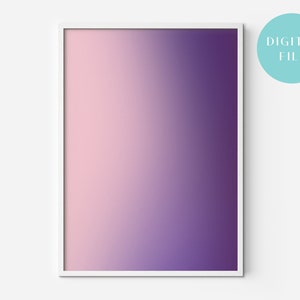Gradient No.5 | Abstract Art Gallery Poster | Digital Download Art Print | Wall Art