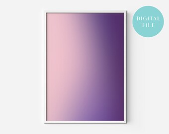 Gradient No.5 | Abstract Art Gallery Poster | Digital Download Art Print | Wall Art