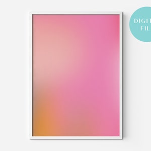 Gradient No.4 | Abstract Art Gallery Poster | Digital Download Art Print | Wall Art