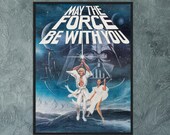 Star Wars Alric Enterprises 1977 Science Fiction Original Commercial Promotional Reproduction Museum Quality Fine Art Poster Print