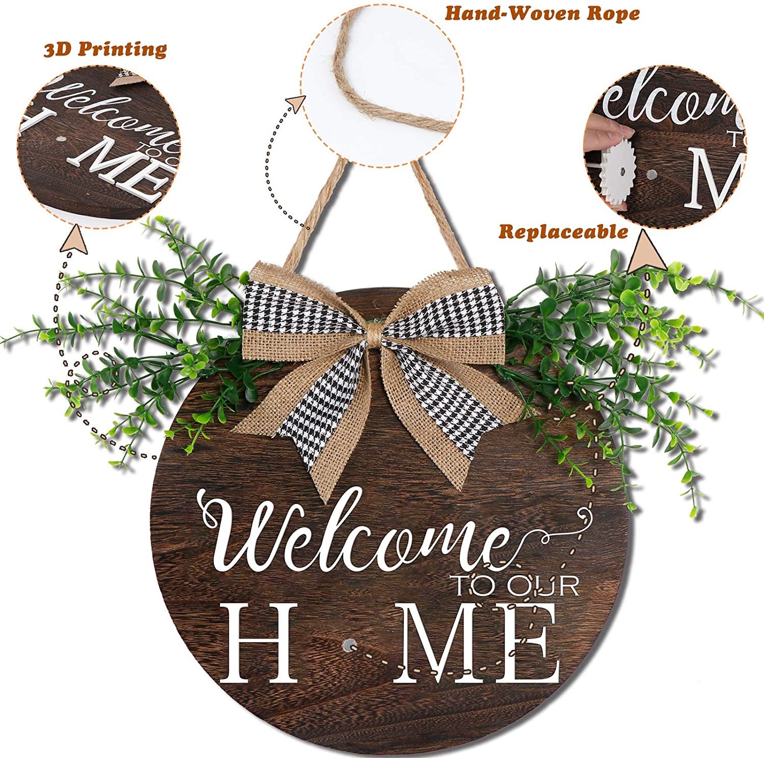 Interchangeable Seasonal Door Sign Front Door Decor Etsy