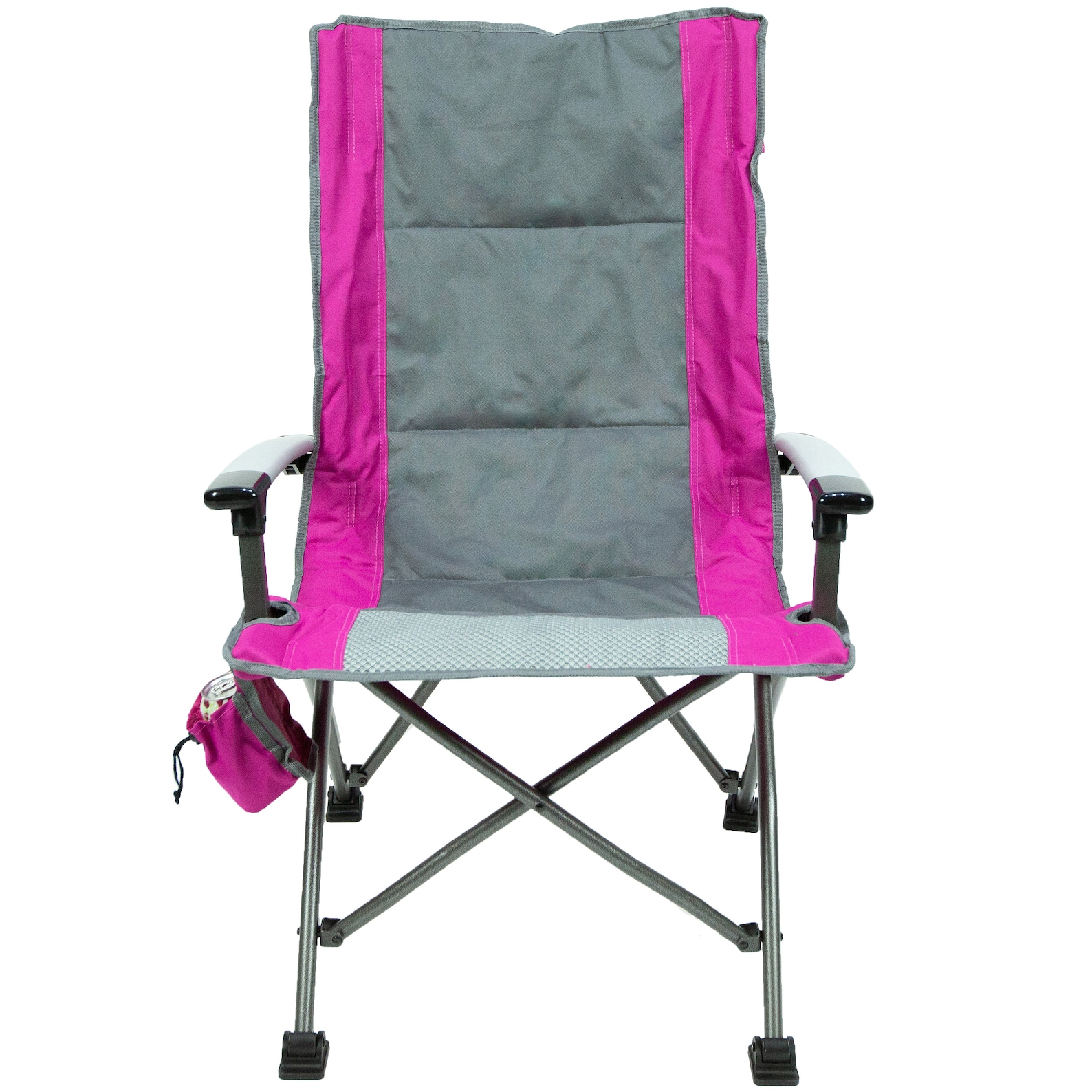 Durable Folding High Back Camping Chair With Head Rest And Cup Etsy