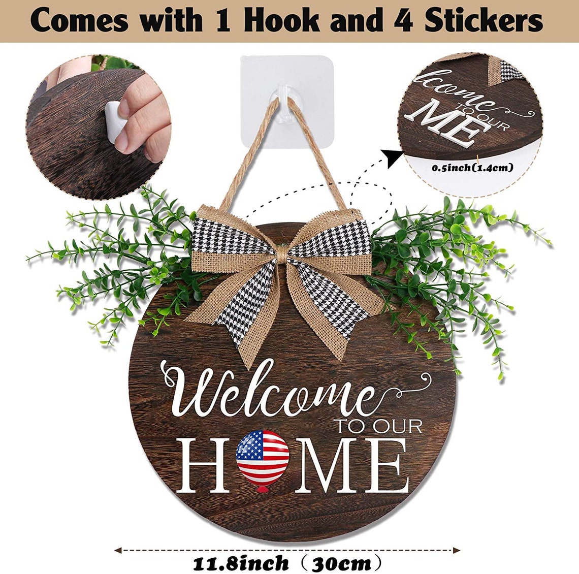 Interchangeable Seasonal Door Sign Front Door Decor Etsy