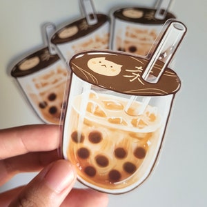 Boba Tea - Clear Vinyl Sticker