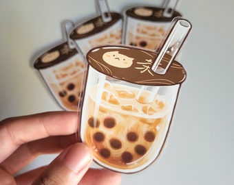 Boba Tea - Clear Vinyl Sticker