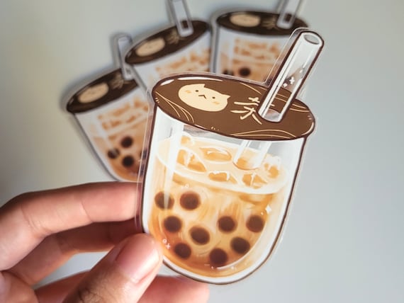 Milk Tea Stars, Boho Kawaii Coffee Glass