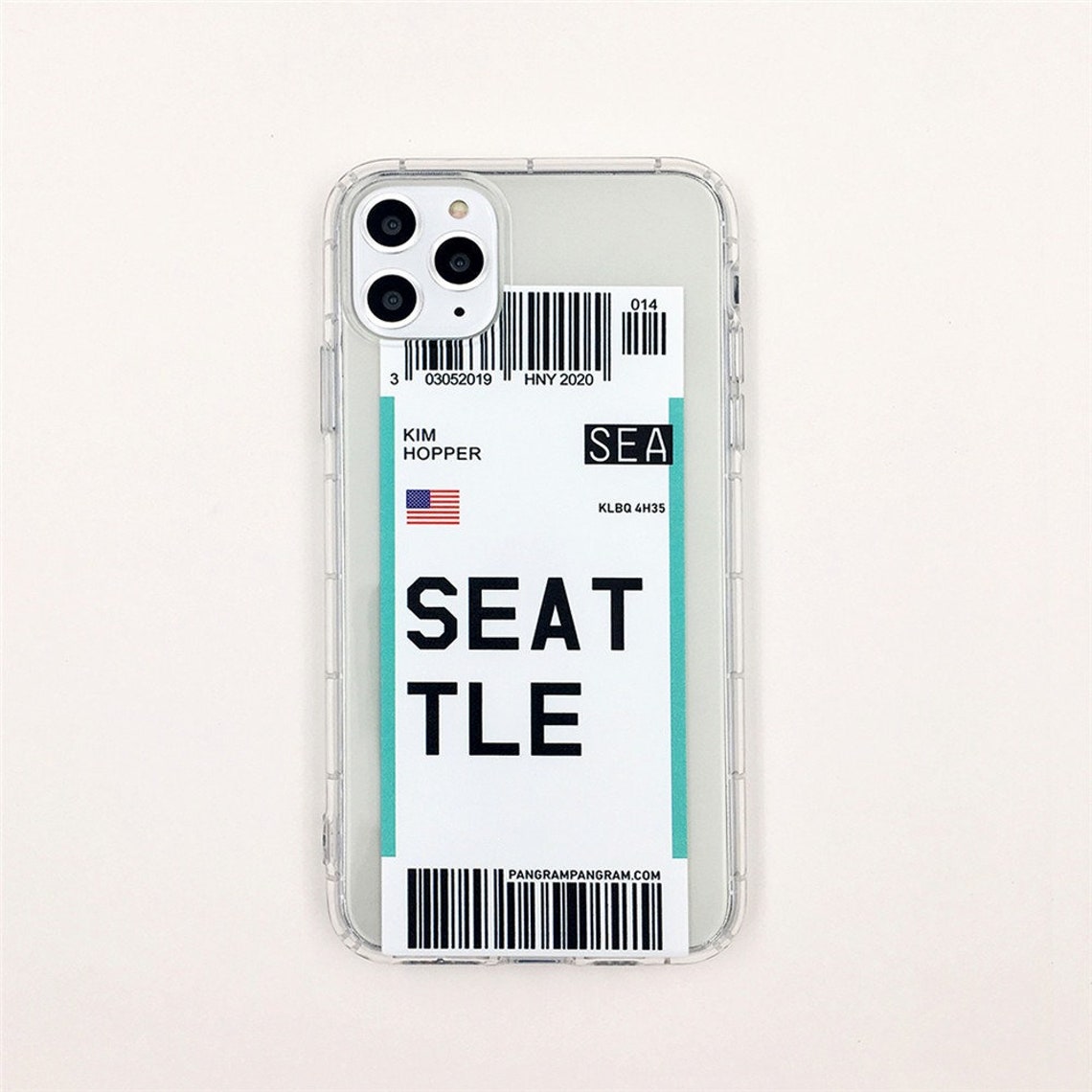 Ticket Phone Case Boarding Pass Phone Case Flight Ticket Etsy