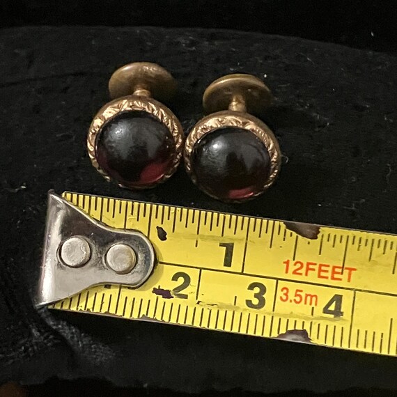 Antique Gold-plated Double-sided Amethyst Glass C… - image 7