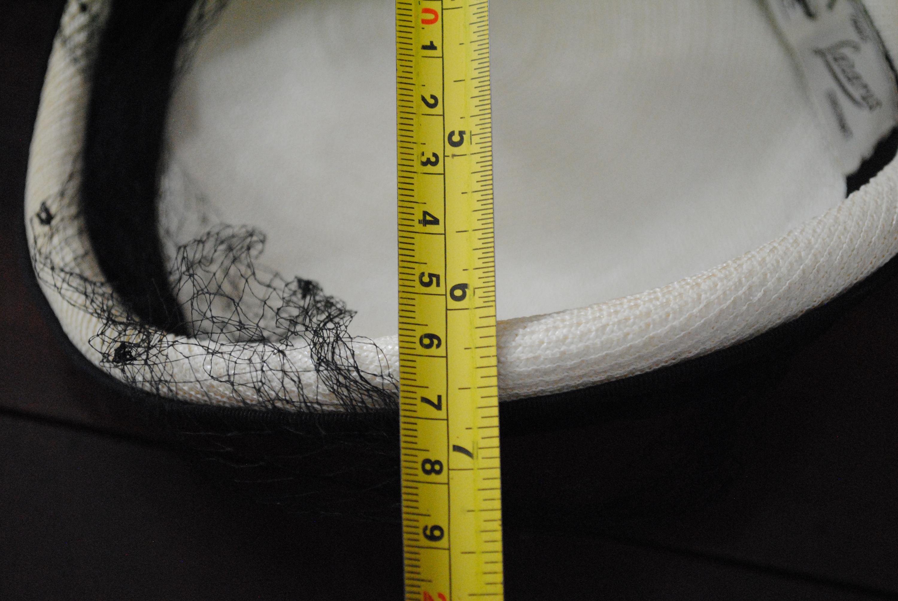 Vintage 1950s Lazarus Beige Straw Hat with Black Velvet Trim & Bow with Net Veil Unbranded Straw 1950s Vintage Accessories for sale | eBay main image 3