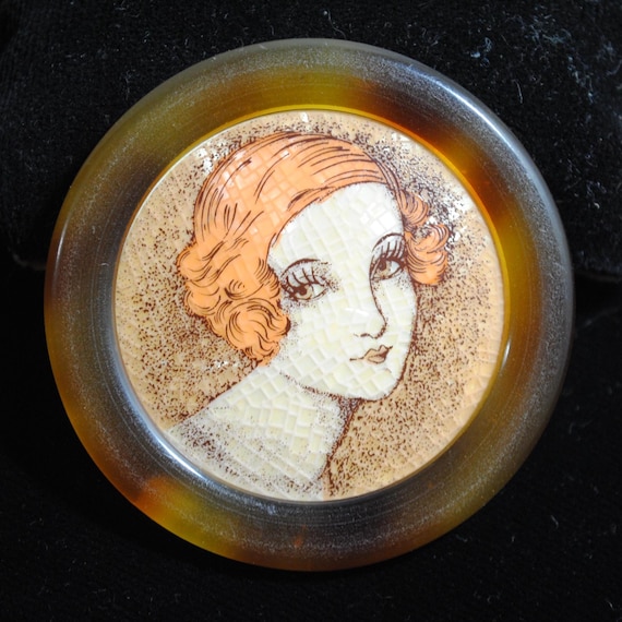 Early Lea Stein Brooches Vintage Early Lea Stein Serigraph Brooch