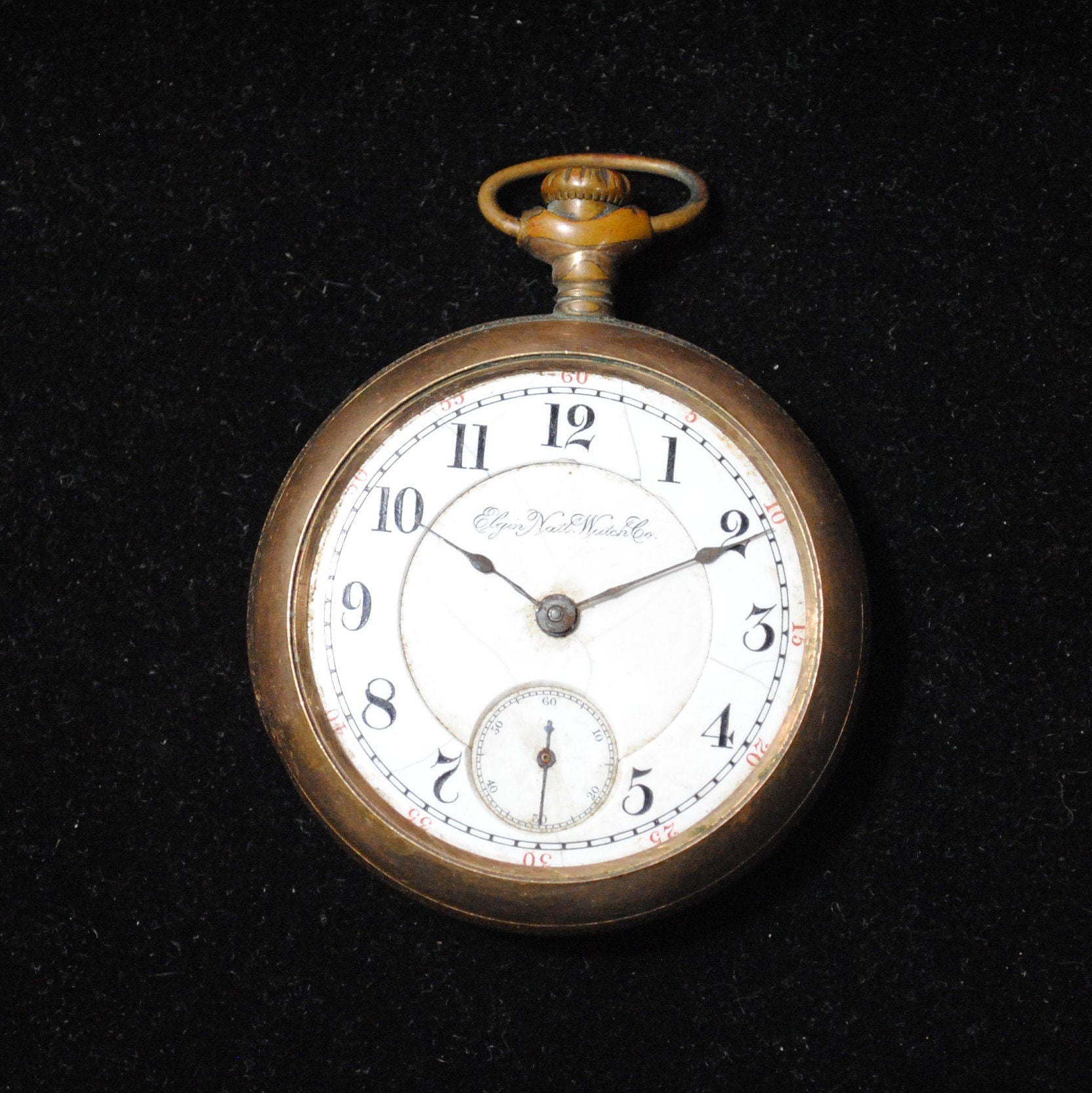 NOT Working! Antique 1887 Elgin Pocket Watch With Gold-filled Case