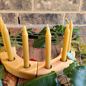 Natural Tapers (set of 6) Waldorf-Birthday ring-waldorf birthday- birthday candles-rudolf steiner-anthroposophy-natural candles