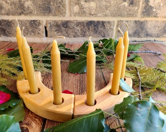 Natural Tapers (set of 6) Waldorf-Birthday ring-waldorf birthday- birthday candles-rudolf steiner-anthroposophy-natural candles