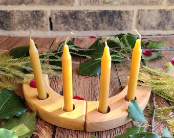 Natural Tapers (set of 4)-Waldorf-Birthday ring-waldorf birthday- birthday candles-rudolf steiner-anthroposophy-natural candles