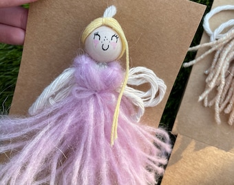 Handmade yarn fairy / fairy decor / Girls room decor/nursery decor/ baby shower/ new born gifts/teacher gifts/ birthday gift