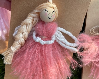 Handmade yarn fairy / fairy wall art/ Girls room decor/nursery decor/ baby shower/ new born gifts/teacher gifts/ birthday gift