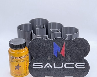 RC Car Tire Sauce Bottle Holder - Holds 6 Bottles - 3D Printed