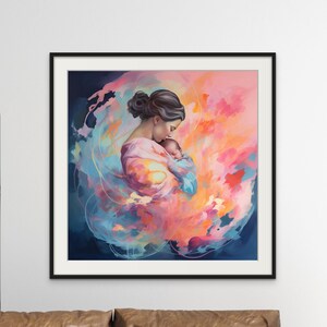 Doula Art, Birthing Poster, Birth Gift, Pregnancy Art, New Mum Gift, Doula Gift, Pregnancy Birth Affirmation, Doula Thank You Gift,