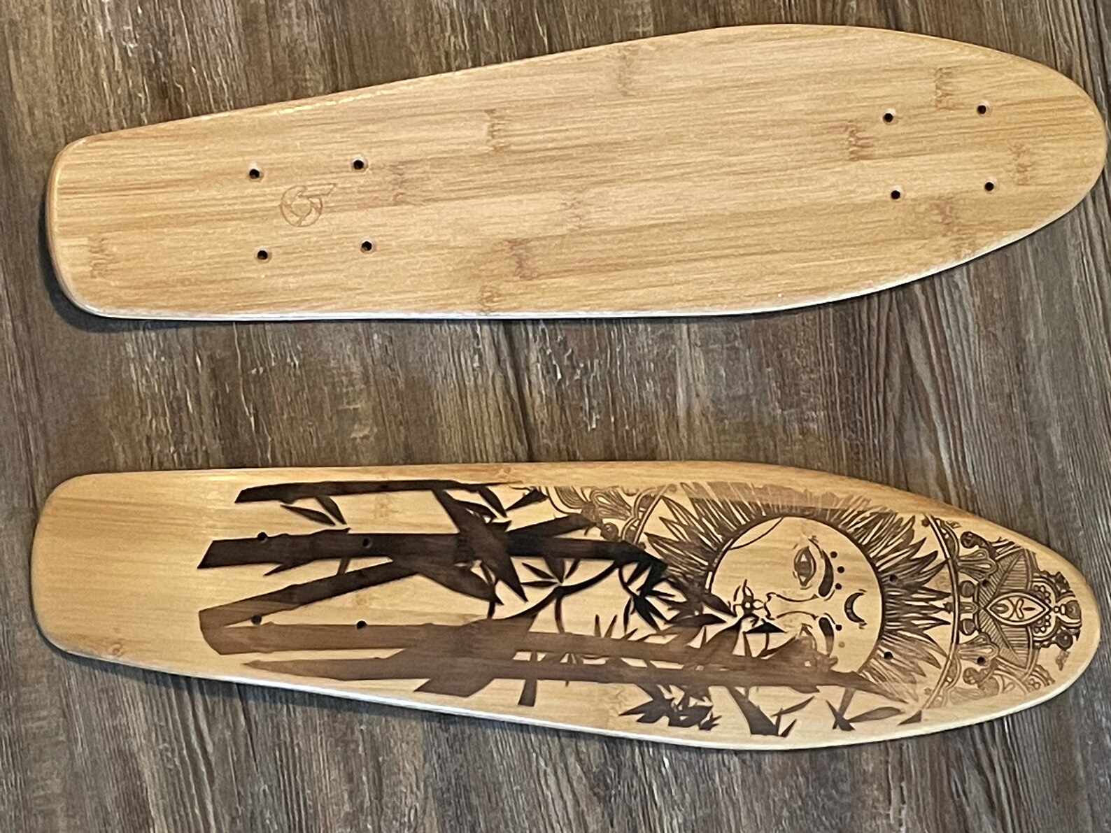 Laser Engraved Skateboard Etsy