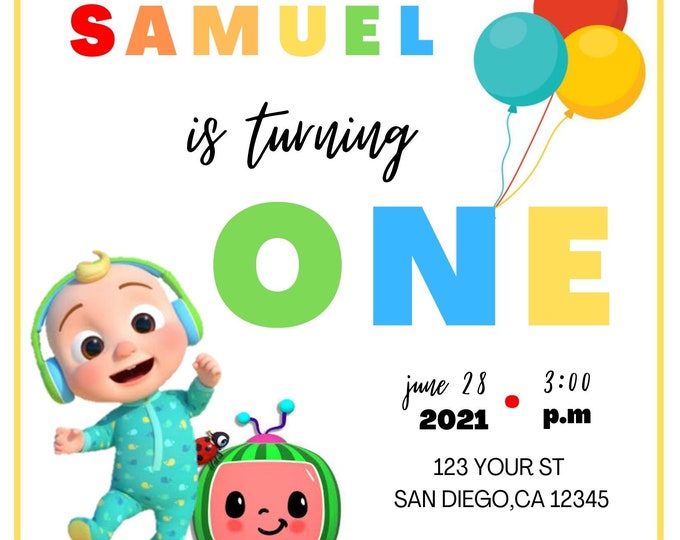 Personalized girl evite Pink party invite Digital birthday invitation