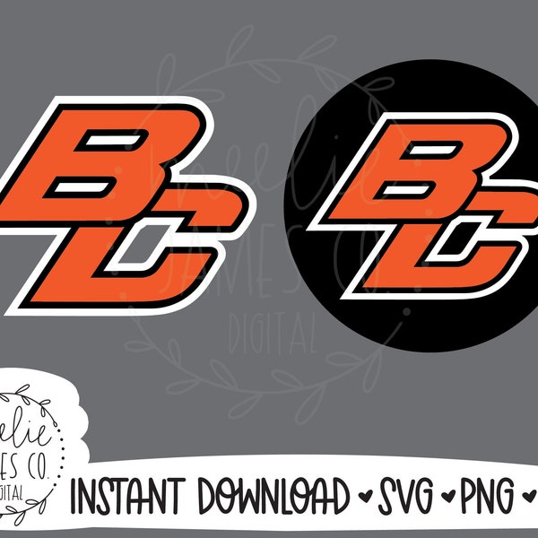 Byron Center Logo Svg, BC Bullodgs Svg, BC svg, Byron Center SVG Cut Files For Cricut, Byron Center Png Files, Byron Center School Spirit