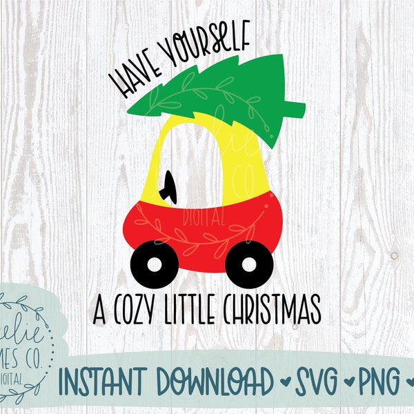 Cozy Coupe Christmas SVG, Cute Toddler Christmas Shirt SVG, Christmas Cozy Coupe PNG, Funny Kids Christmas Svg, First Christmas Svg, Png Dxf