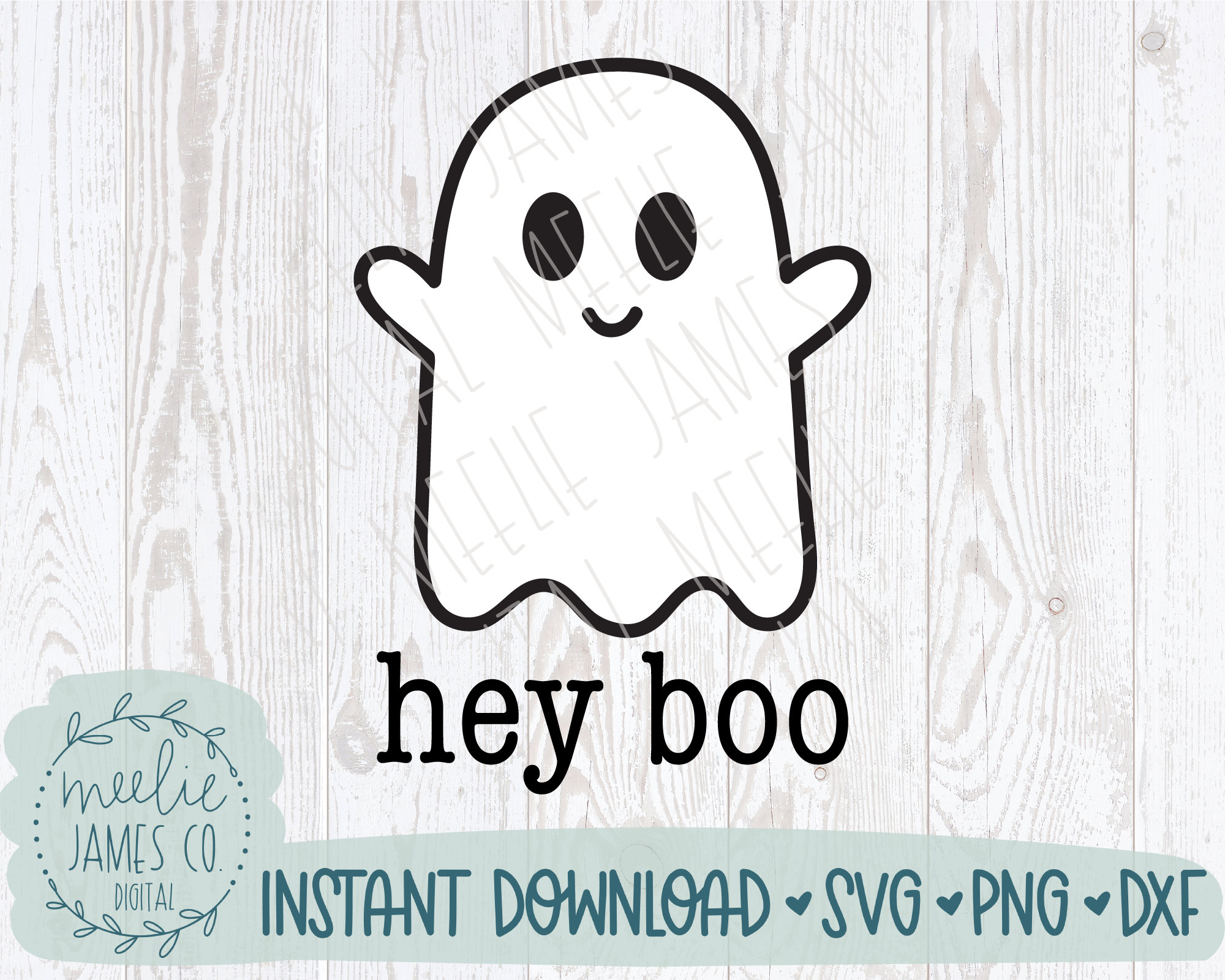 Hey boo ghost svg hey boo svg cute halloween ghost svg kids