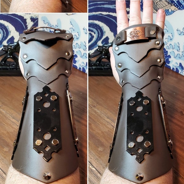 Leather Gauntlets - Etsy