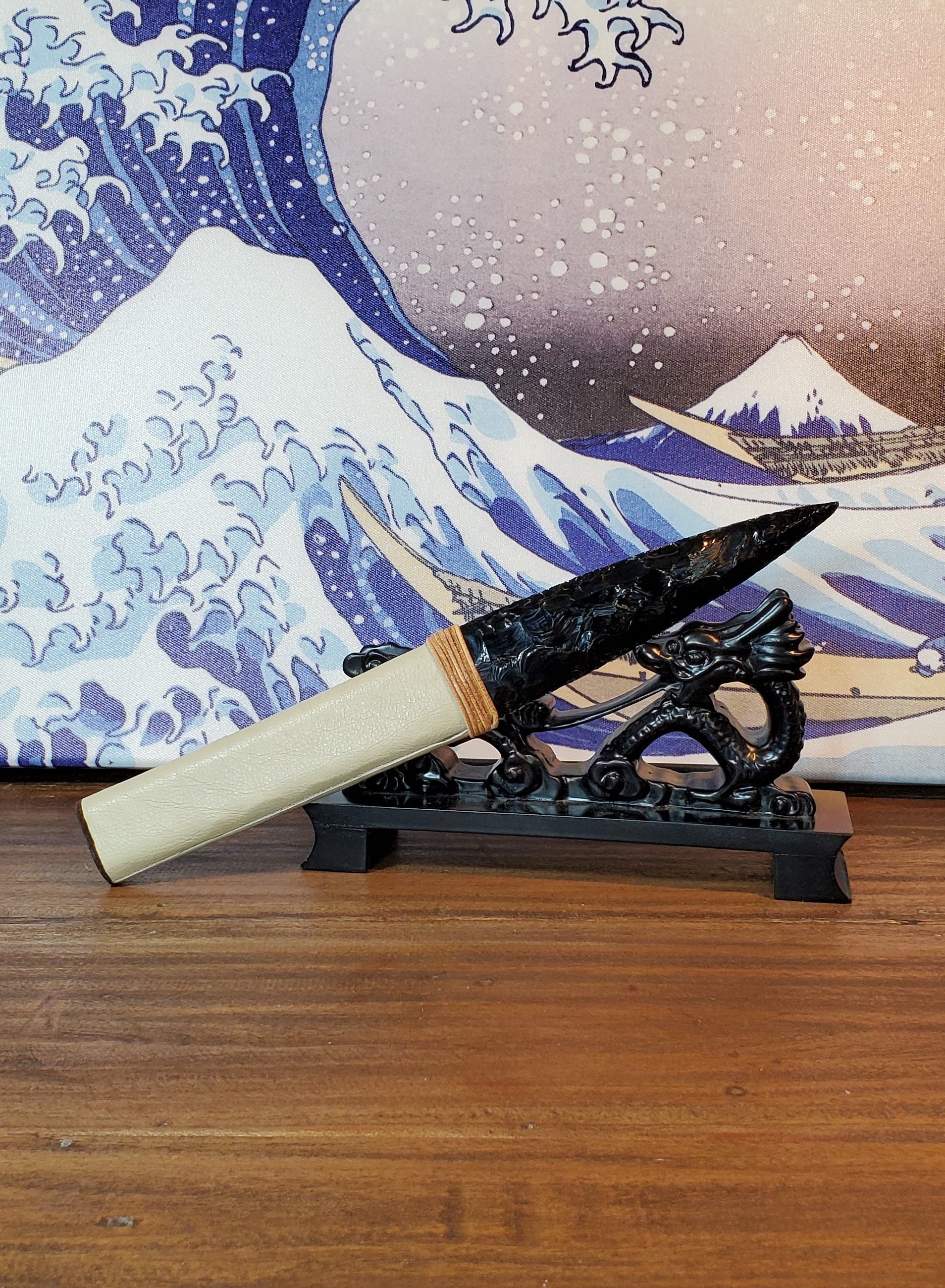 Dragon Glass Dagger. 12.5 Inch Hand Made Dragon Glass Etsy