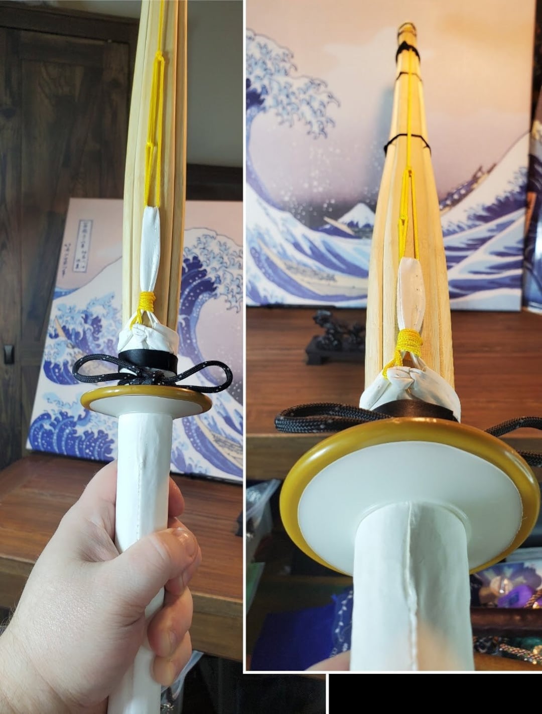 Kendo Shinai 47 Inch Bamboo Kendo Sword 11 Inch Handle to Etsy