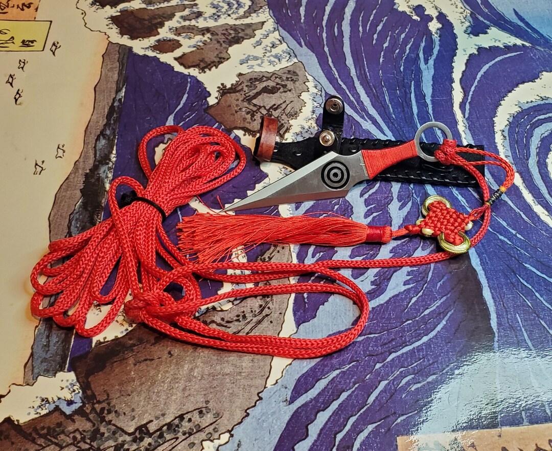 Sheng Biao Pro Level Rope Dart With Sheath. 4 Meter Red Rope With