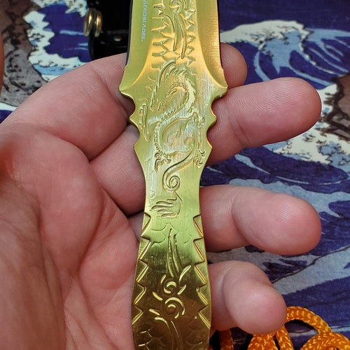 Sheng Biao Pro Level Rope Dart with Holding Sheath. 5 meter Gold Rope