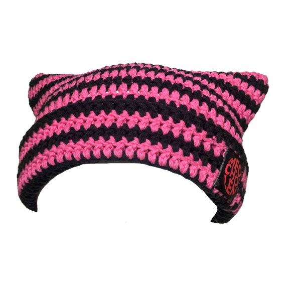 国内で当店のみ PINKSPINK - black l cat ear beanie 国内で当店のみ PINKSPINK - black metal cat ear beanie