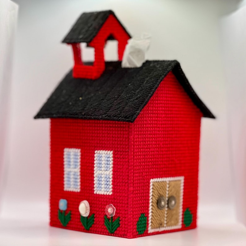 WaltsWarmWorks Schoolhouse Tissue Box Cover - Thumbnail 5