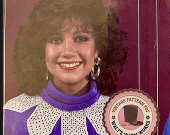 Vintage Crochet Pattern: Filet Lace Collar (PDF)