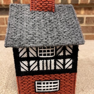 Cottage Tissue Box Cover Handmade Cottage Tissue Cover Square Tissue Box Cover Novelty Tissue Cover Handmade Tissue Box Cover Cottag Tissue