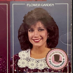 Vintage Flower Garden Lace Collar Pattern Crochet Collar Pattern Vintage Collar Pattern Elegant Lace Pattern Vintage Elegant Lace Collar