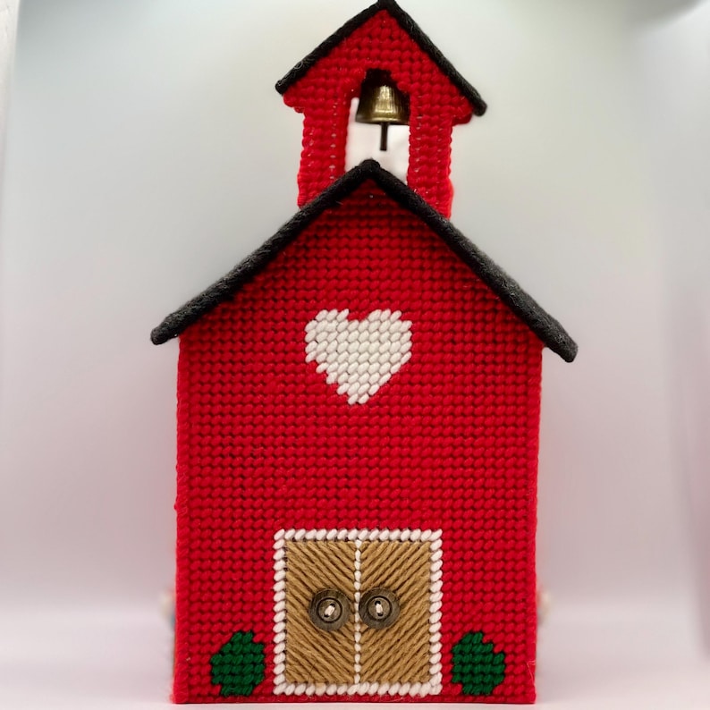WaltsWarmWorks Schoolhouse Tissue Box Cover