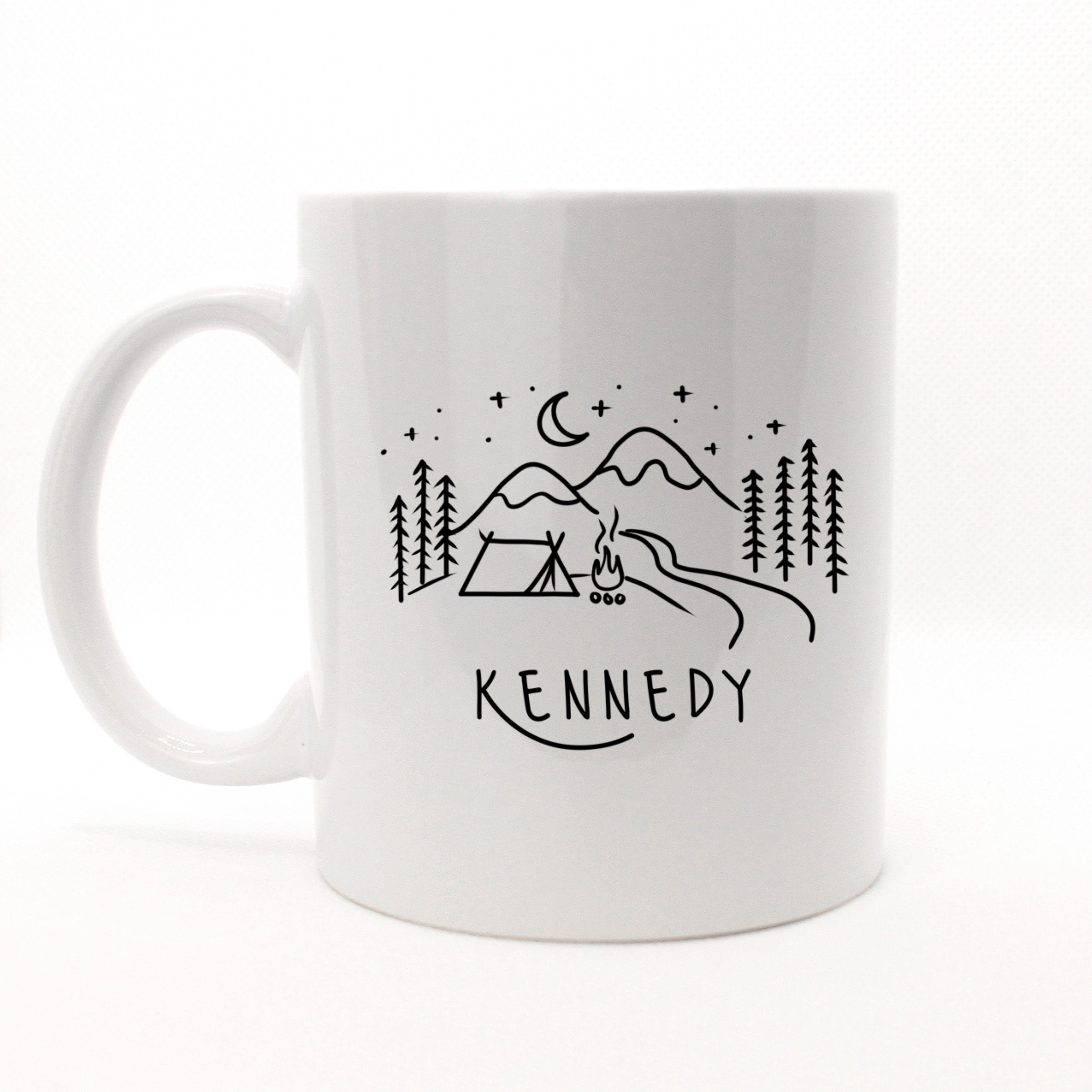 PERSONALIZED Mountains Coffee Mug Cup 11oz. Glamping Camping Etsy