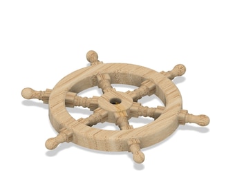 SHIPS WHEEL helm STL file digital download Nautical Navy