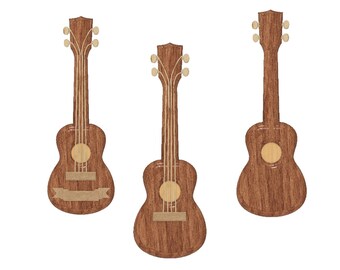 GUITAR UKULELE PLAQUE stl file for cnc
