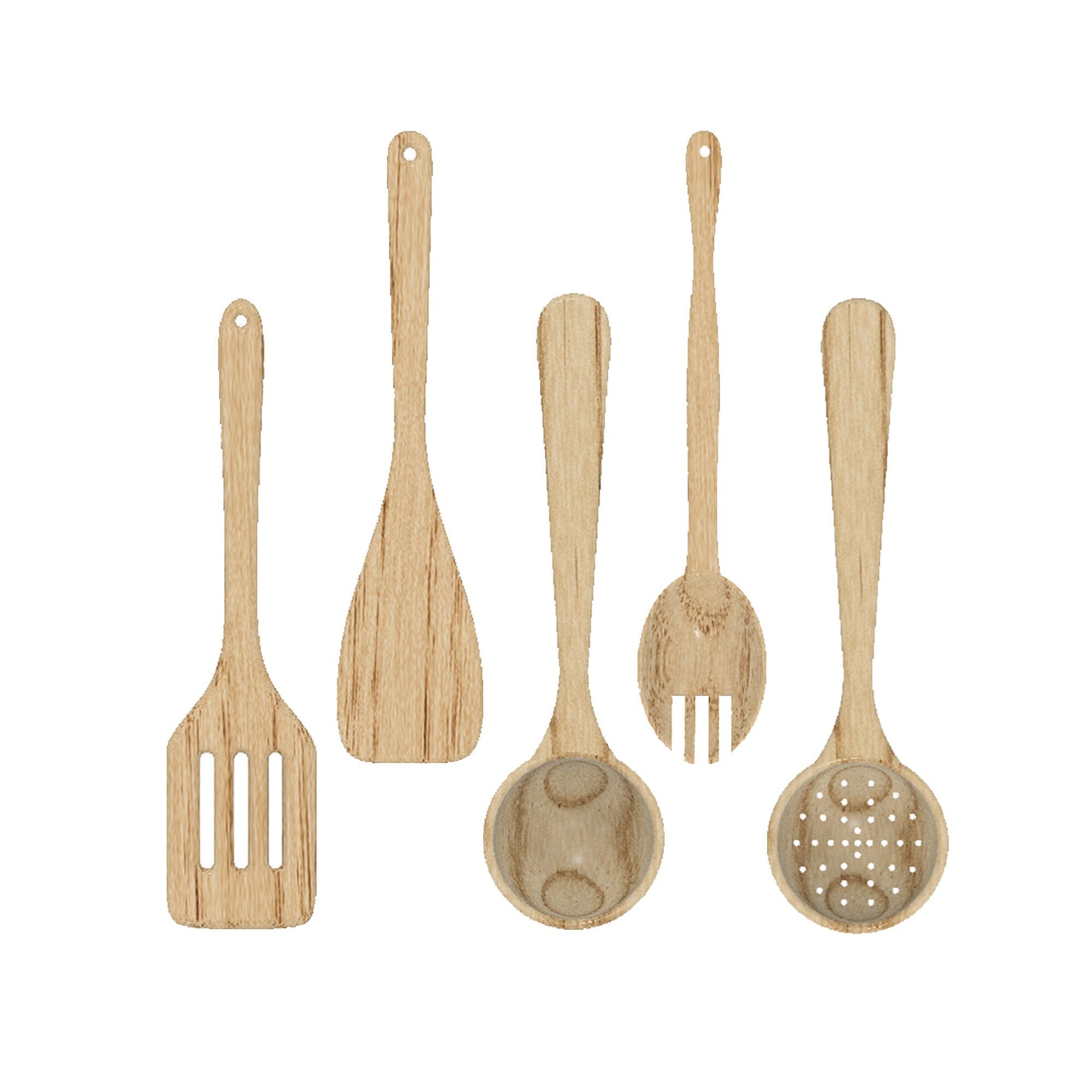 Wooden Spoons for Cooking, 10 Pcs Teak Wood Cooking Utensil Set –  Woodenhouse Lifelong Quality