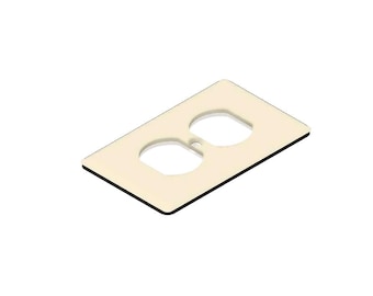 STL Electrical Outlet Cover CNC 3D Print