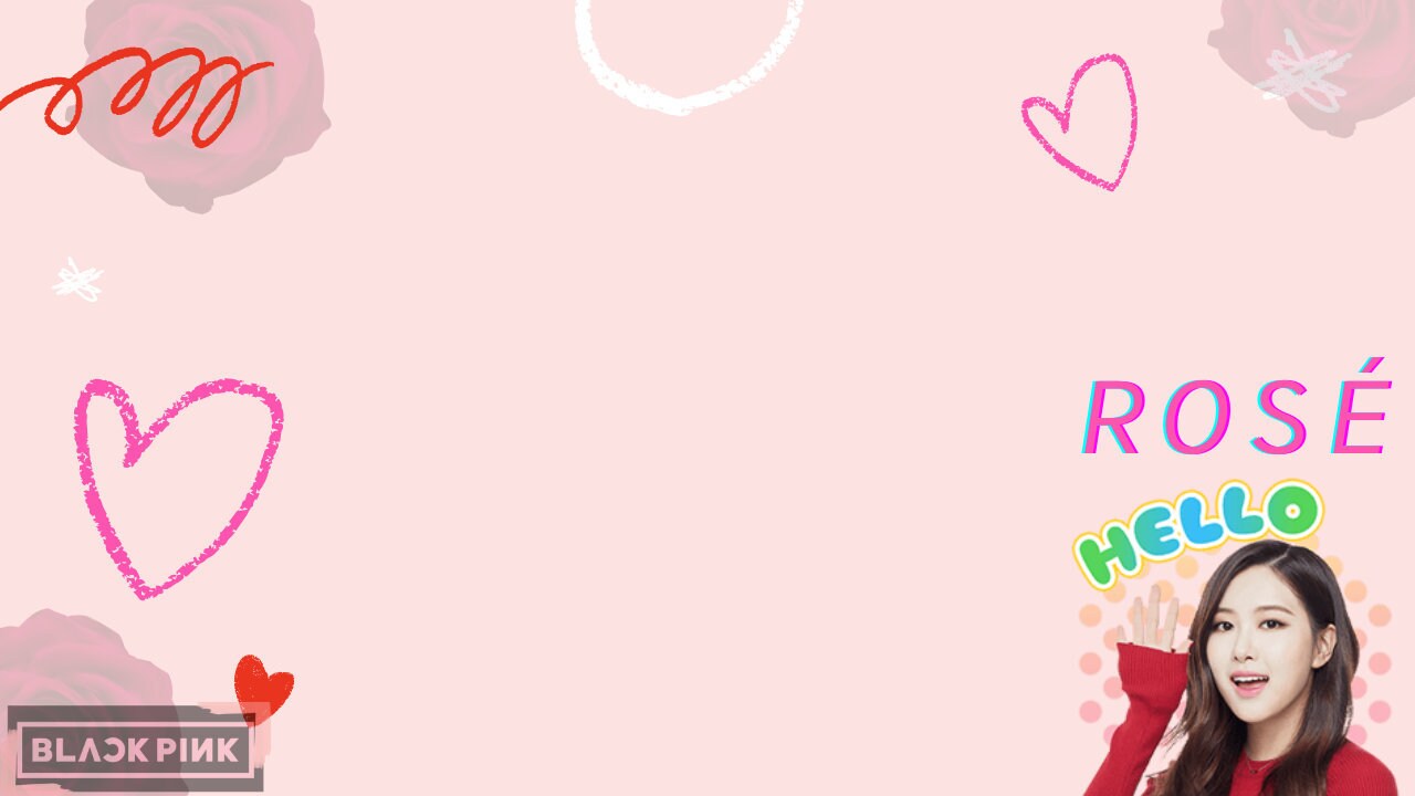 BLACKPINK Zoom Background Image ROSÉ Etsy